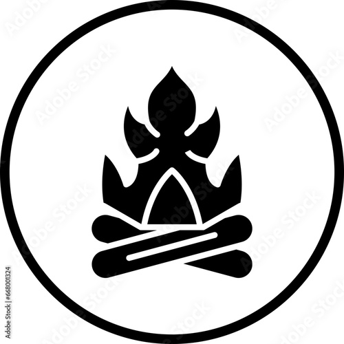 Vector Design Fire Icon Style