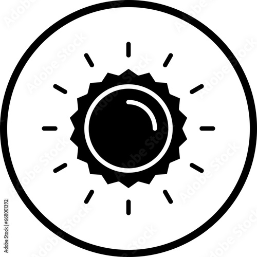 Vector Design Sun Icon Style