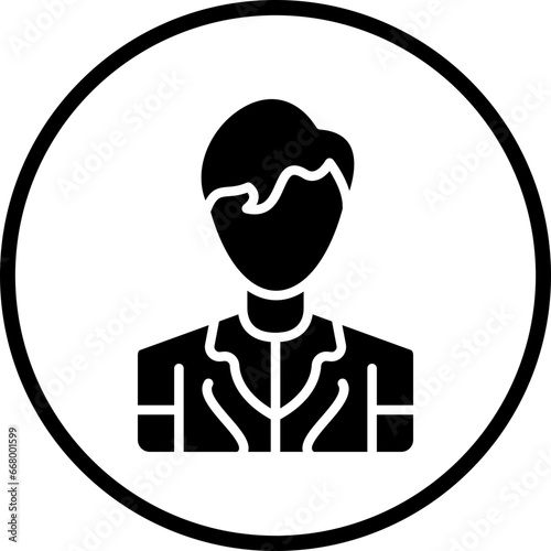 Vector Design Model Male Icon Style