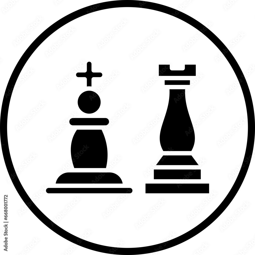 Vector Design Chess Game Icon Style