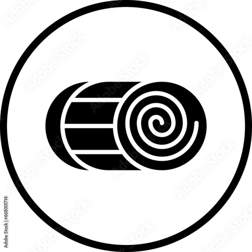 Vector Design Hay Bale Icon Style