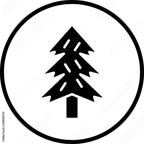 Vector Design Pine Tree Icon Style