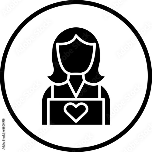 Vector Design Child Caretaker Icon Style