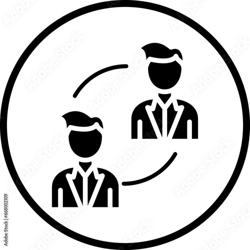 Vector Design P2P Lending Icon Style