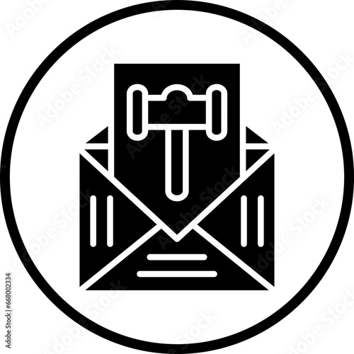 Vector Design Auction Invitation Icon Style