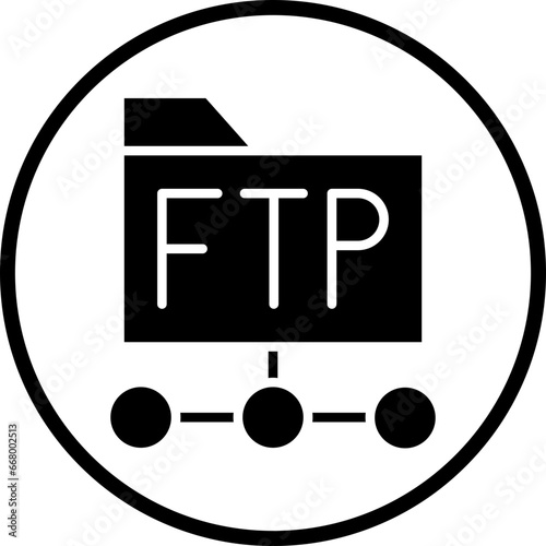 Vector Design Ftp Protocol Icon Style