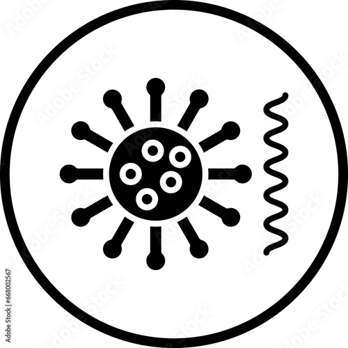 Vector Design Bacteria And Virus Icon Style