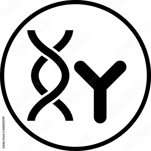 Vector Design Chromosome Icon Style