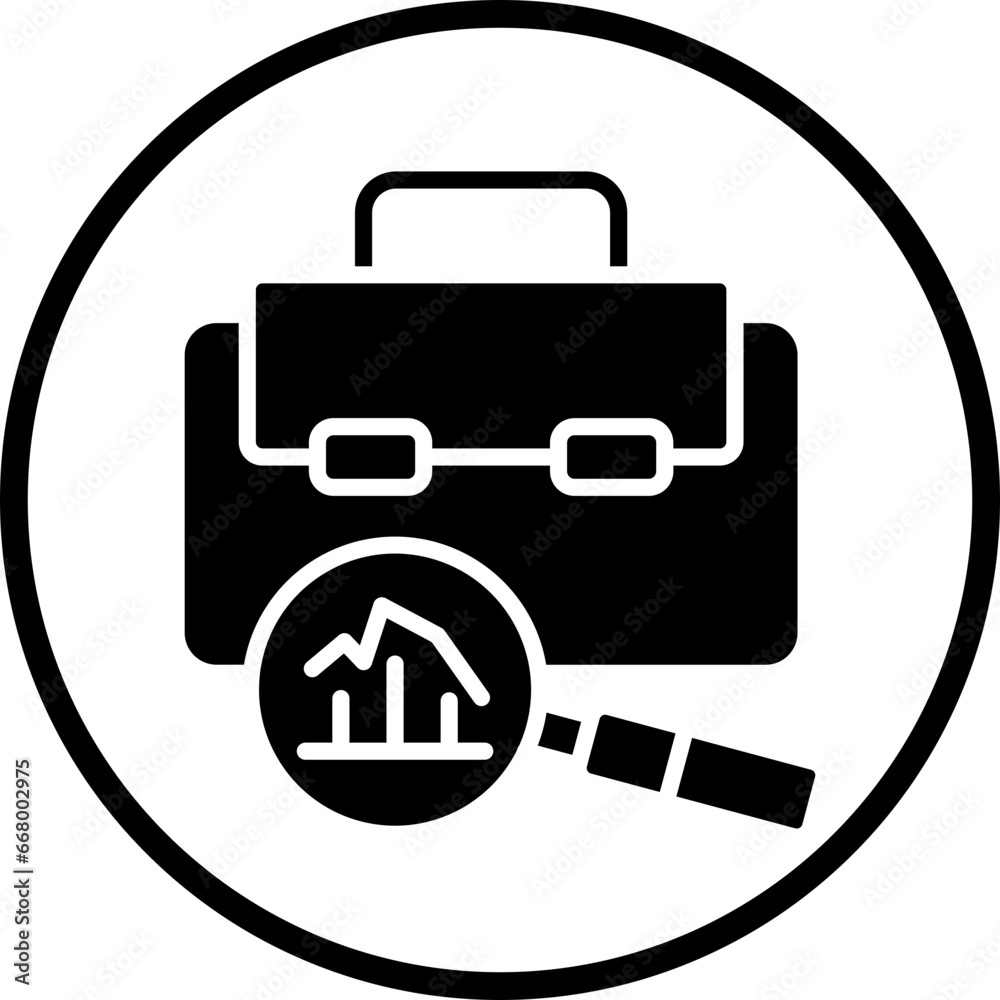 Vector Design Job Analysis Icon Style Vector Design Job Analysis Icon Style