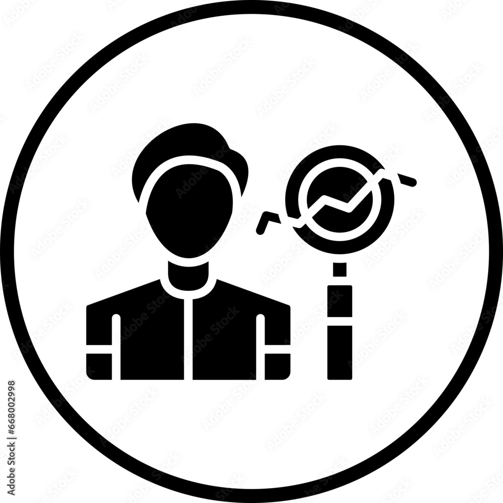 Vector Design Human Analysis Icon Style Vector Design Human Analysis Icon Style