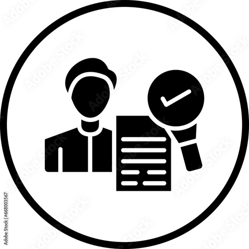 Vector Design Background Check Icon Style