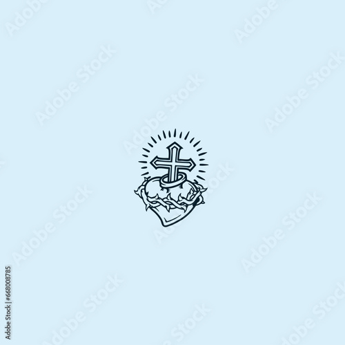 HIGH QUALITY SACRED HEART JESUS VECTOR FOR T-SHIRT, TATTOO AND HOME WALL DESIGN