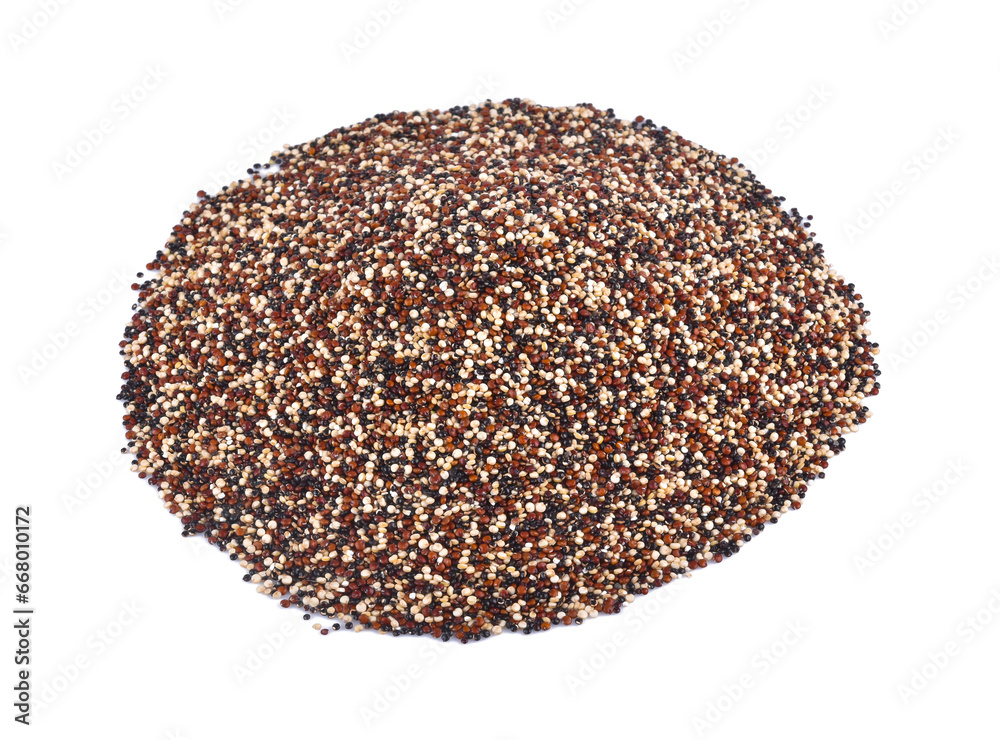 Heap of chia seeds isolated on white background. Heap of chia seeds isolated on white background.