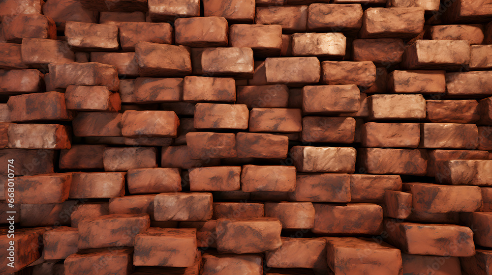 Bricks seamless texture. generative AI. Bricks seamless texture. generative AI.