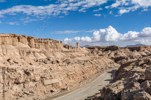 Yadan Landform on the Desert of Xinjiang, China photo