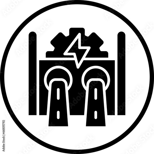 Hydroelectricity Icon Style