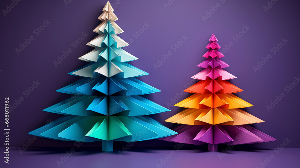 AI art Paper craft Christmas tree ペーパークラフト クリスマスツリー AI art Paper craft Christmas tree ペーパークラフト クリスマスツリー