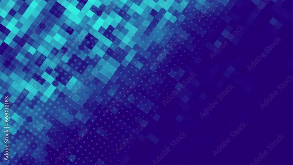 Corporate looping background with glowing mosaic