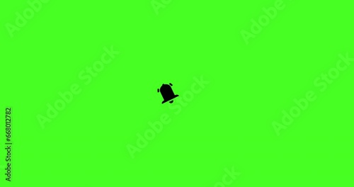 Subscribe to a channel with notification button for social networks and video channels. Flat 4K animation on green screen.