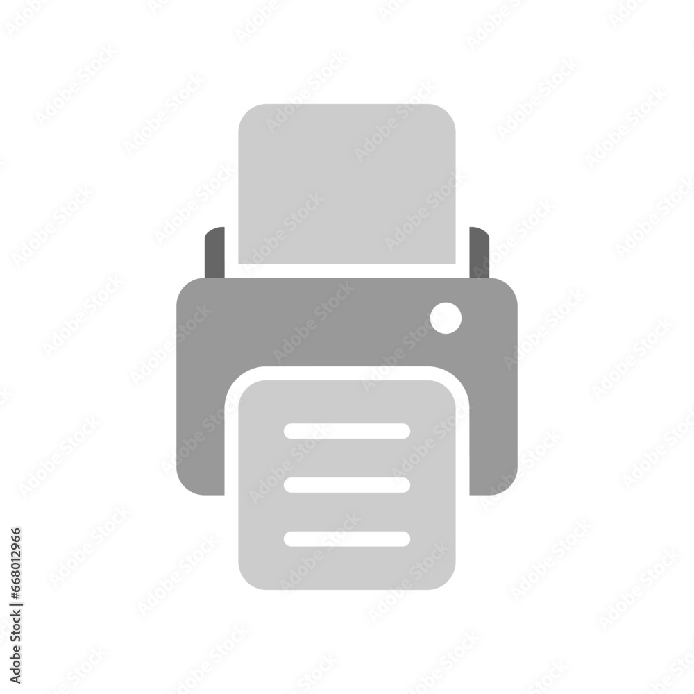 Printer office icon flat vector icon Printer office icon flat vector icon