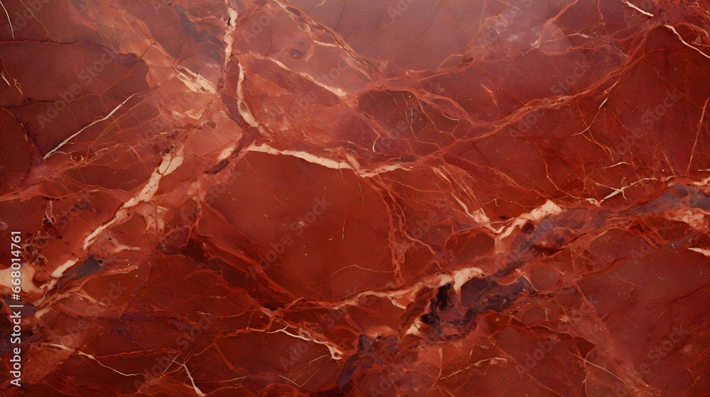 Red and White Marble Background Texture Scan