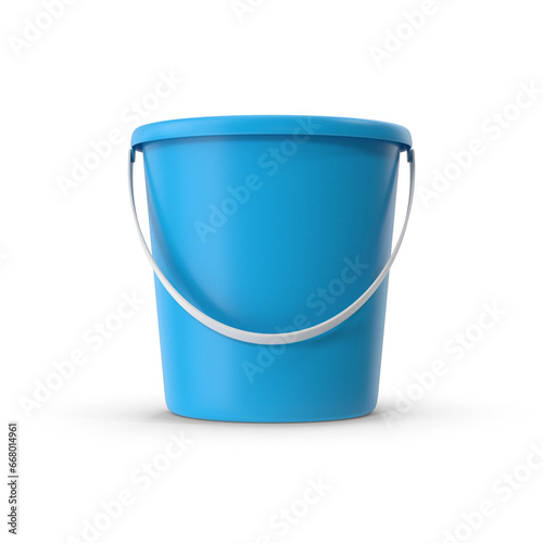 Blue Plastic Bucket PNG