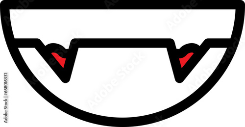 Fake teeth icon