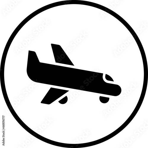 Domestic Flight Icon Style