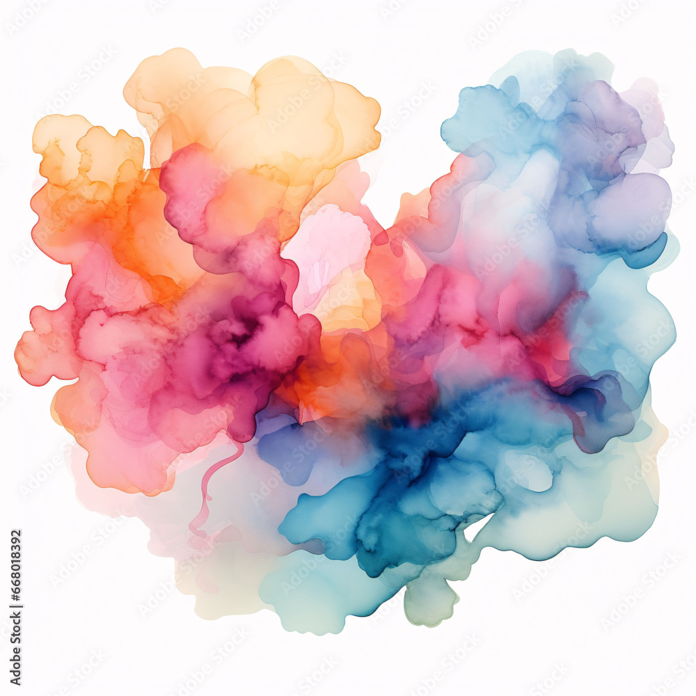 Fototapeta premium abstract watercolor Splash colorful generative ai