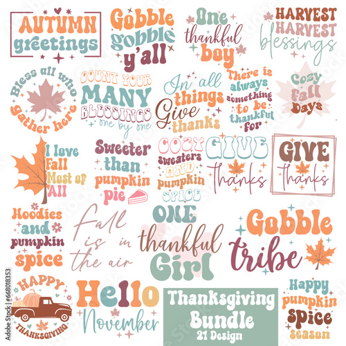 Thanksgiving Retro Bundle, Thanksgiving Svg Bundle,Thanksgiving Quote Design,Thanksgiving Design, Thanksgiving Saying,