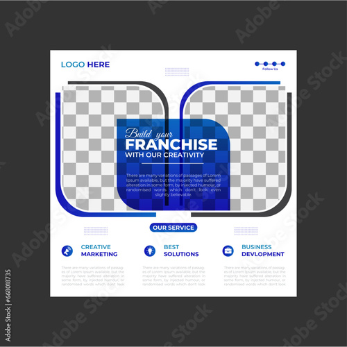 Vector Corporate Business Social Media Post Design Template For Your Marketing Business Agency 