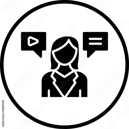 Female Influencer Icon Style