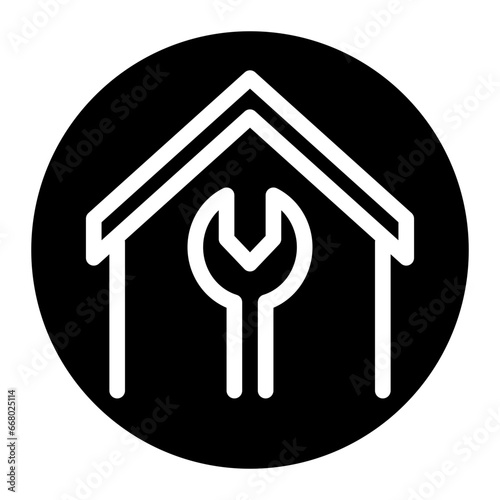 renovation glyph icon