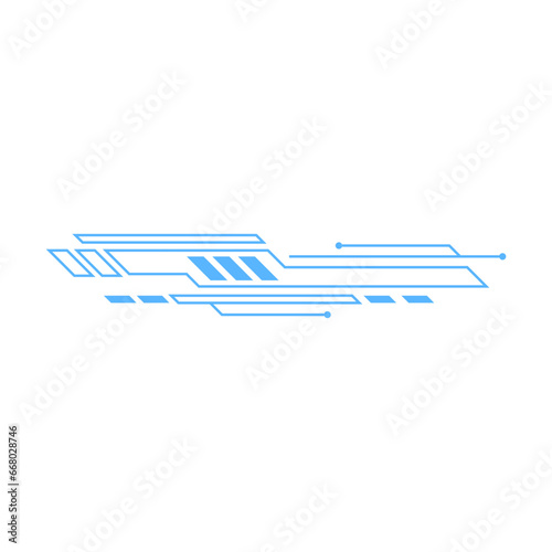 Futuristic Tecnology Border Decoration