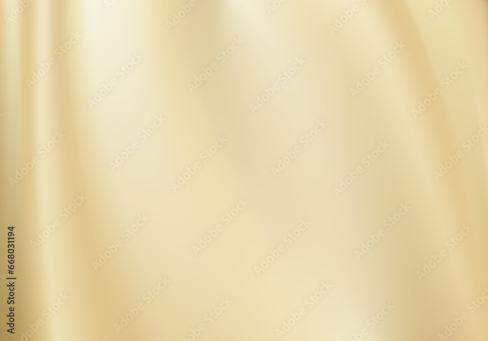 Silk background Design for product advertising for catalog. gold silk background. gold fabric background. smooth texture vector. illustration EPS 10.
