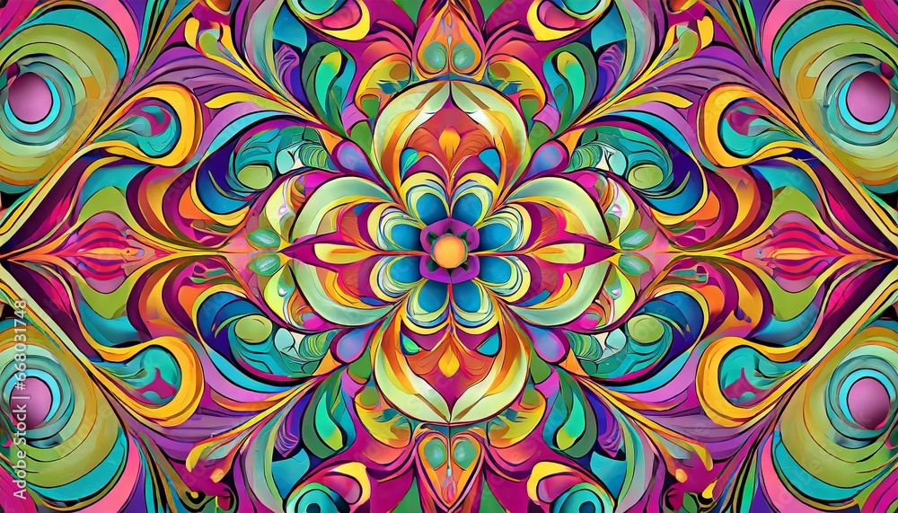 A Mesmerizing 3D Abstract Multicolor Visualization A Mesmerizing 3D Abstract Multicolor Visualization