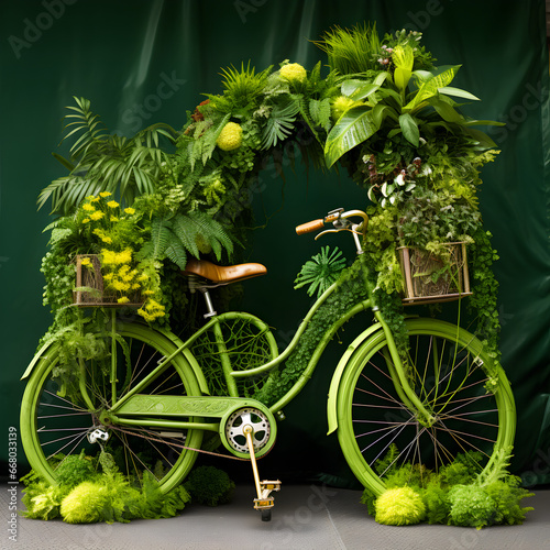 bicycle in the garden