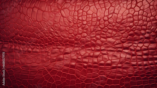 background of red vintage leather. generative AI.