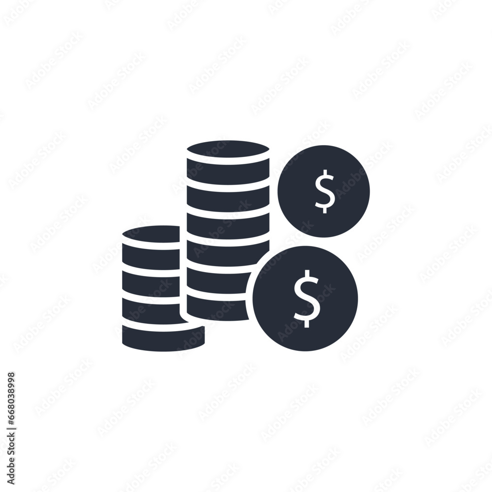coin icon. vector.Editable stroke.linear style sign for use web design,logo.Symbol illustration. coin icon. vector.Editable stroke.linear style sign for use web design,logo.Symbol illustration.
