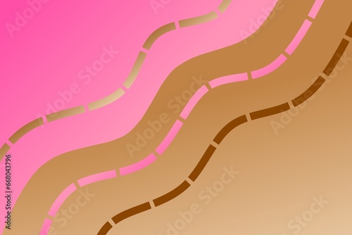 abstract brown and pink background. Cake theme background 