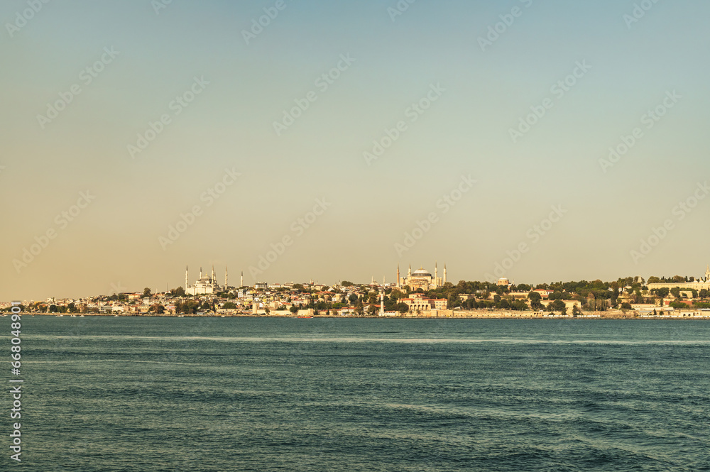 Bosphorus. Sea of Marmara. View of Cape Golden Horn.
