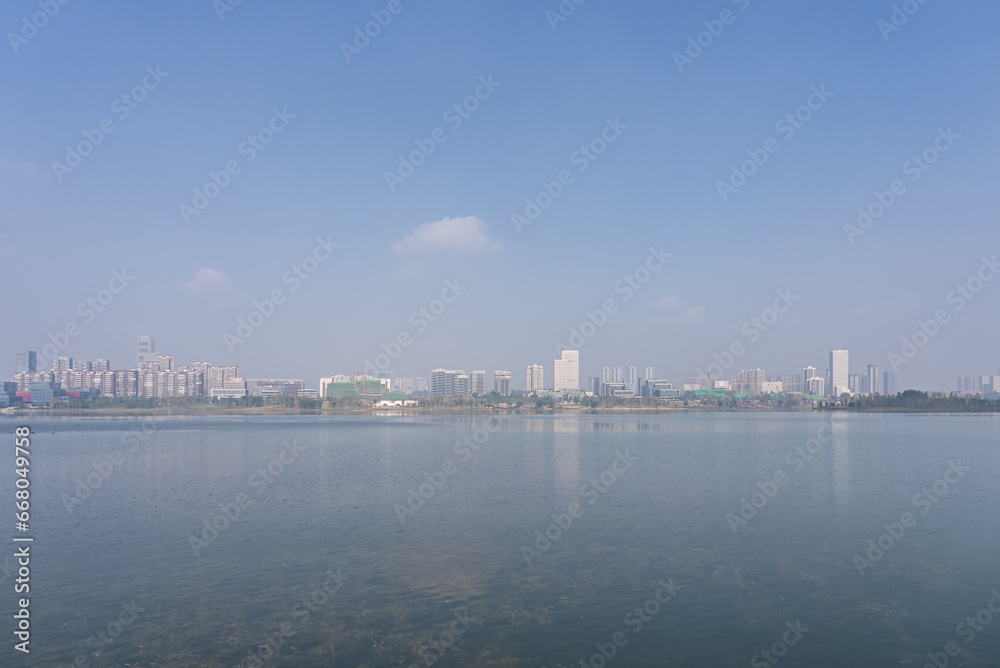 Urban Architecture Reflected by Xinglong Lake
