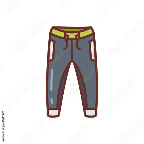 Yoga Pant Icon in vector. illustration