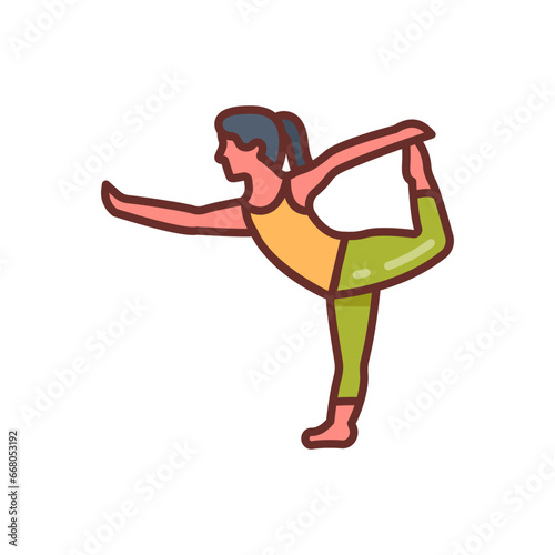 Dance Pose Icon in vector. illustration