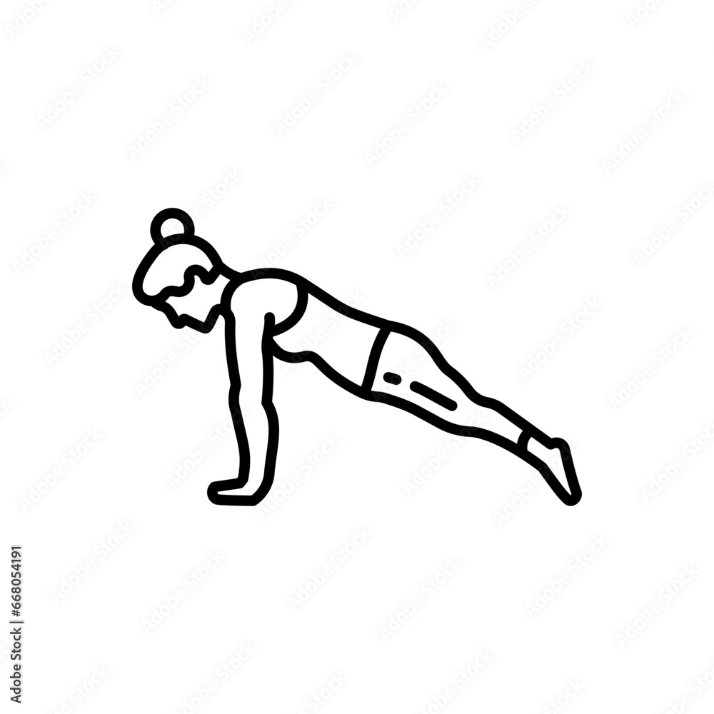 Plank Pose Icon in vector. illustrationPlank Pose Icon in vector. illustration Plank Pose Icon in vector. illustrationPlank Pose Icon in vector. illustration