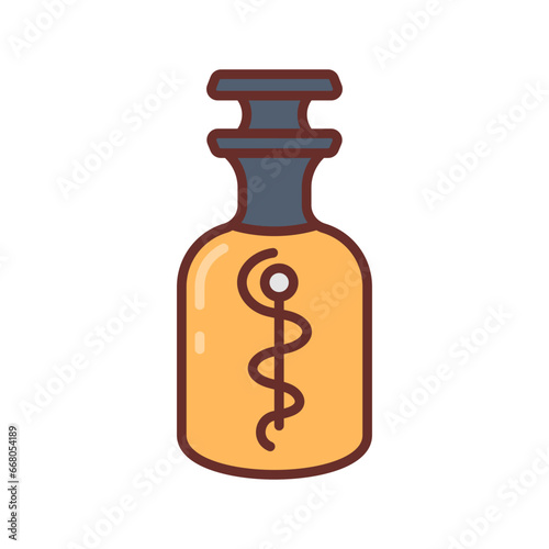 Yoga Oil Icon in vector. illustration