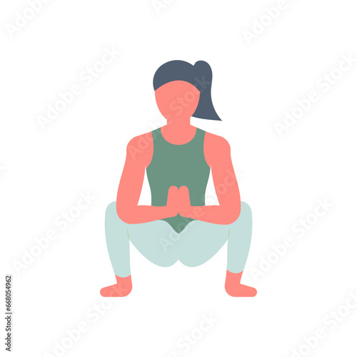 Garland Pose Icon in vector. illustration

