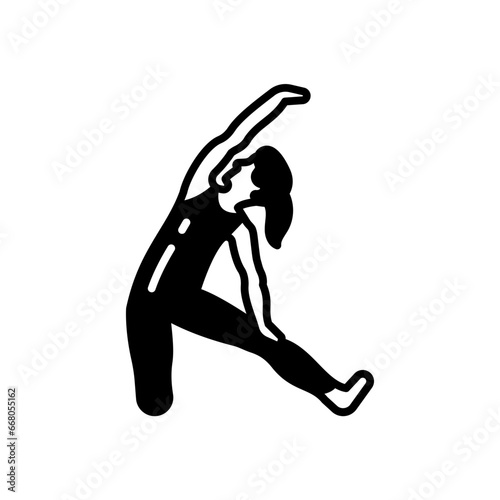 Gate Pose Icon in vector. illustration