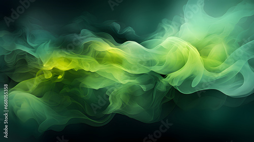 abstract smoke background  green smoke