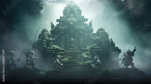 Mystical Temple Guardians of the Floating Island